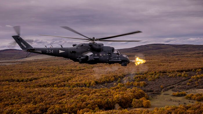 Mi-24 helikopteres lövészet Honvédség honvédelem