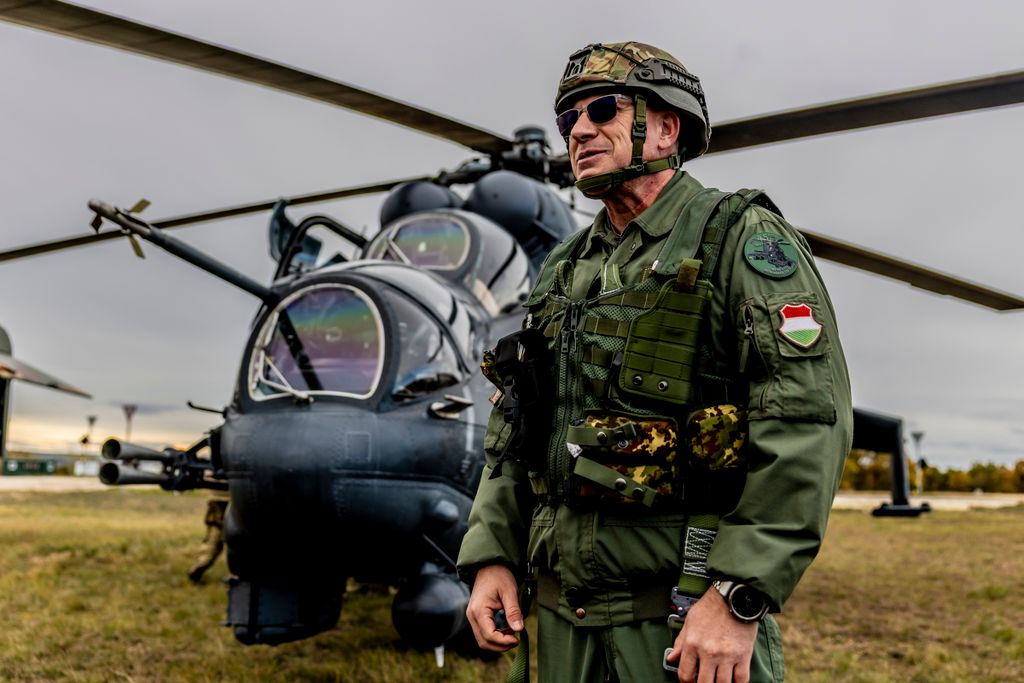Mi-24 helikopteres lövészet Honvédség honvédelem