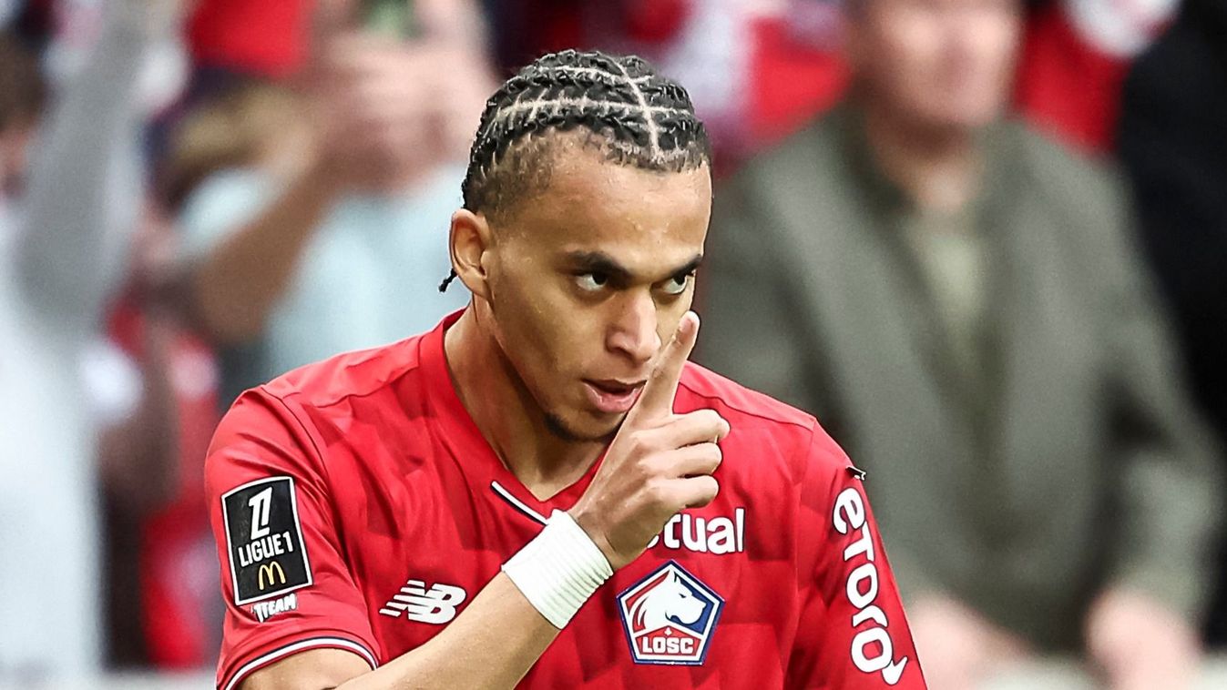 Mbappé
Lille's French midfielder #08 Ethan Mbappe celebrates after scoring his team's second goal during the French L1 football match between Lille LOSC and Toulouse FC at the Stade Pierre-Mauroy in Villeneuve-d'Ascq, northern France, on September 14, 202