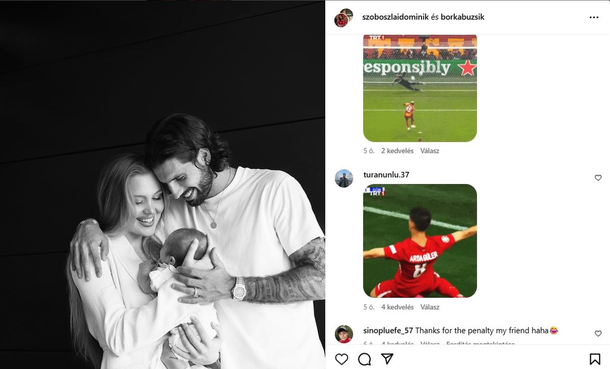 Szoboszlai Dominik meghitt családi fotóját lepte el a török kárörvendés a Galatasaray-Liverpool meccs után