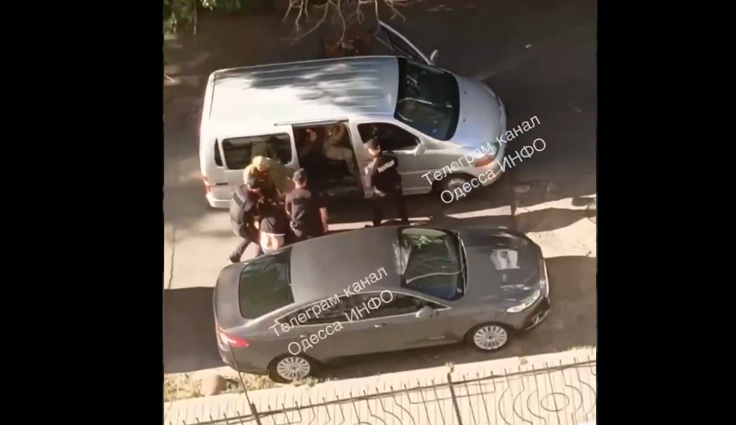 A Telegramon újabb videó jelent meg az ukrán kényszersorozásról (Forrás: Telegram)