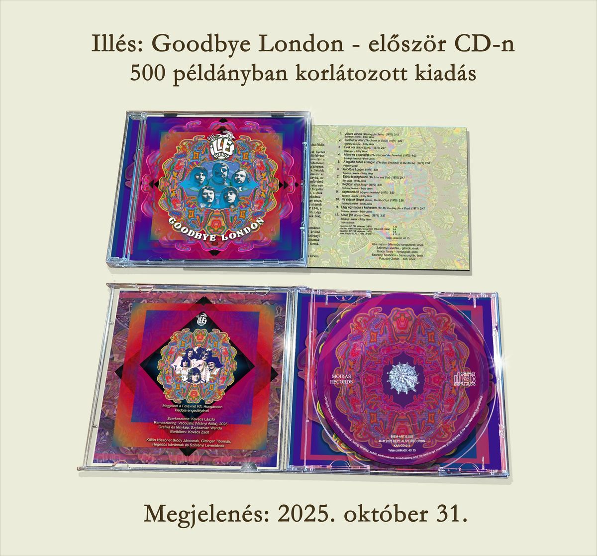 Hatvan éve alakult ki a legendás együttes klasszikus felállása, a kerek évforulóra CD-t adnak ki