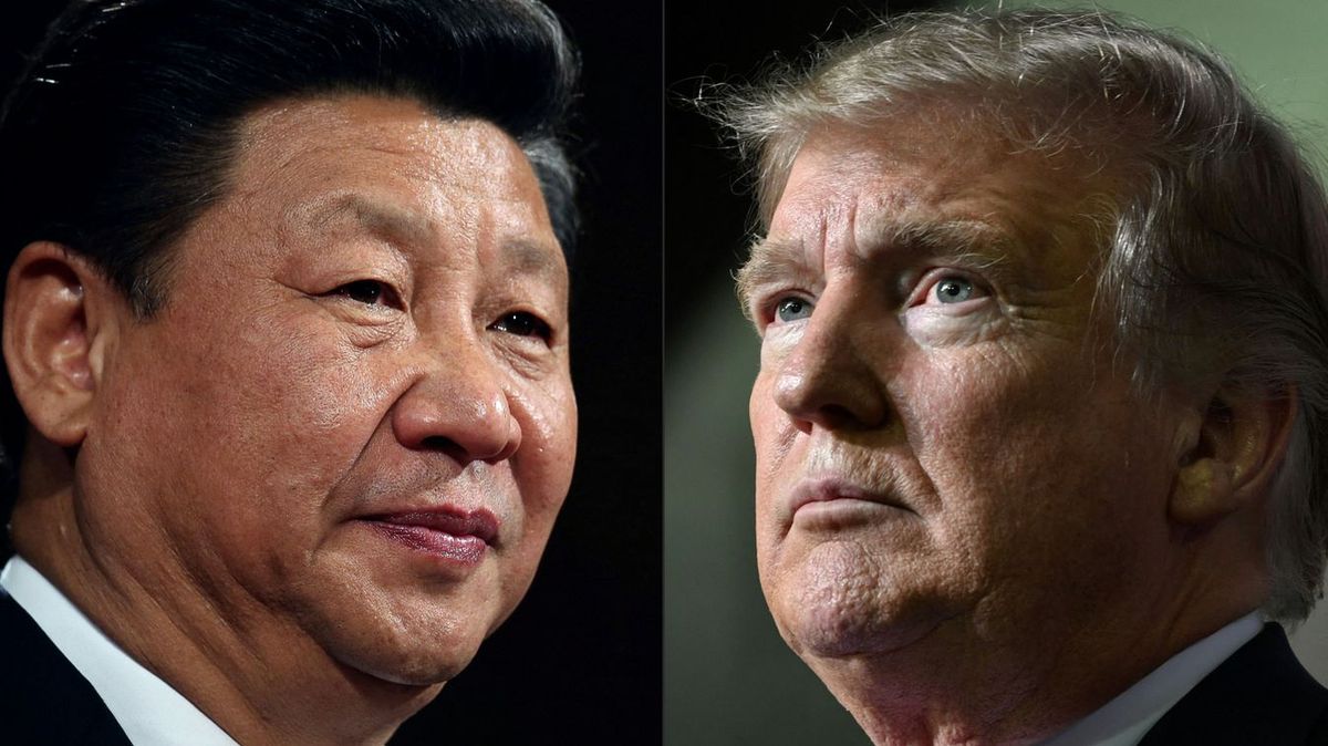 Hszi Csin-ping kínai és Donald Trump amerikai elnök