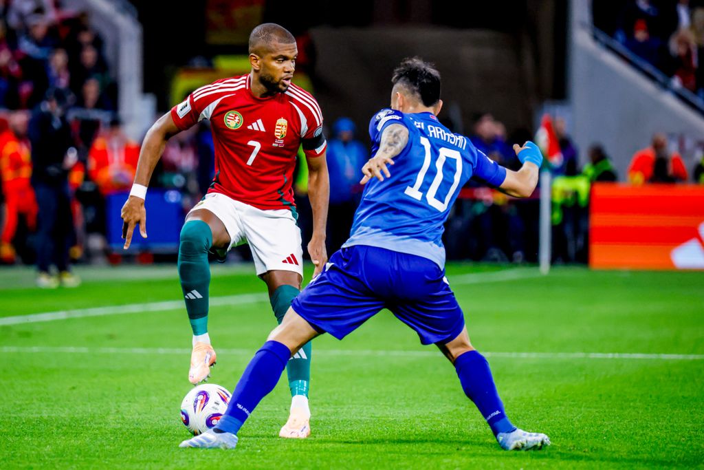 Magyarország - Örményország VB selejtező a Puskás Arénában, magyar válogatott mérkőzés,  Loic Nego 