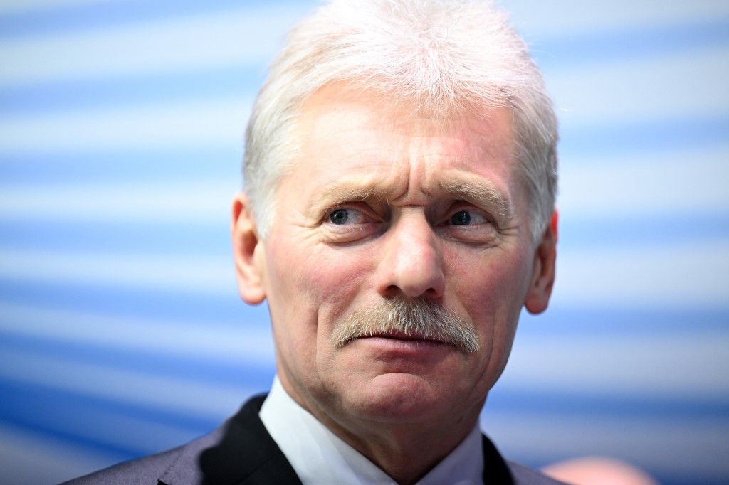 Dmitrij Peszkov, a Kreml szóvivője Fotó: OLESYA KURPYAYEVA / AFP