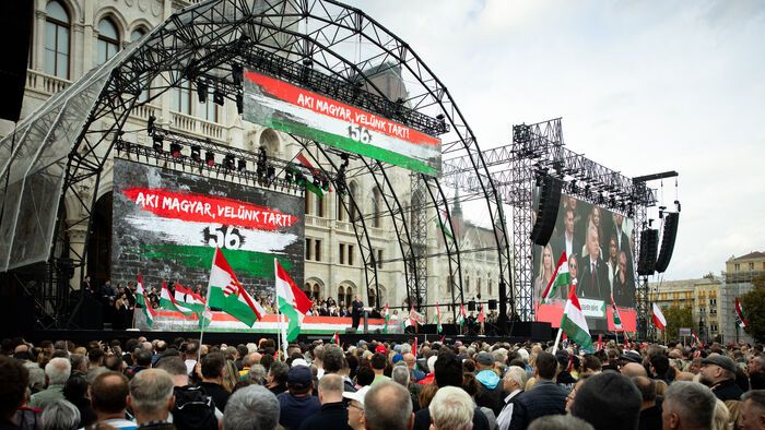 Kossuth tér október 23. 1956-os forradalom Orbán Viktor
