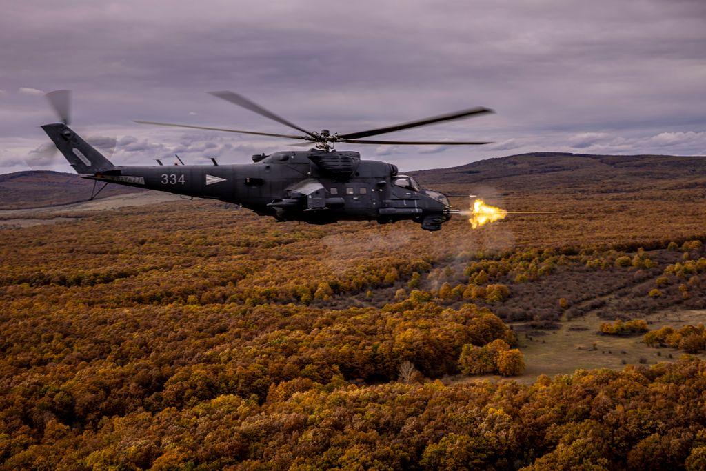 Mi-24 helikopteres lövészet Honvédség honvédelem