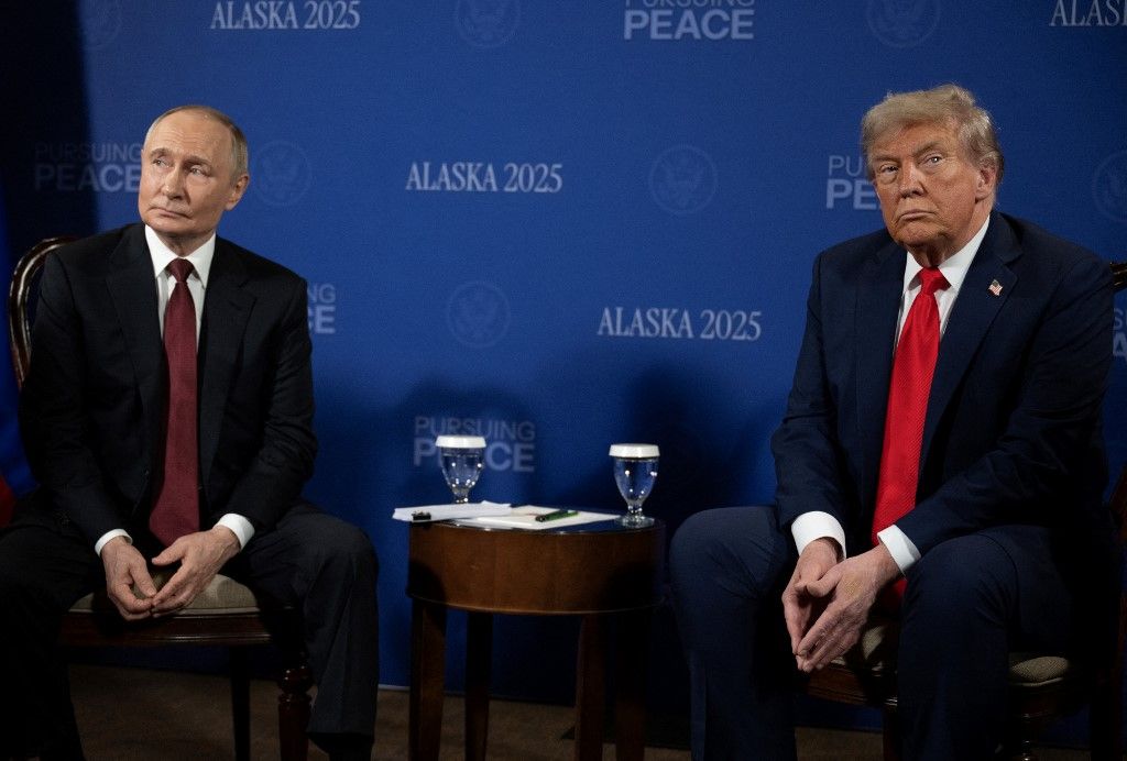 Donald Trump amerikai és Vladimir Putin orosz elnök Budapesten találkoznak (Fotó: ANDREW CABALLERO-REYNOLDS / AFP)