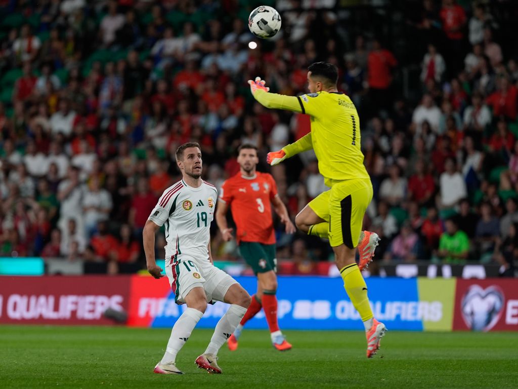 Lisszabon, 2025. október 14.
Portugália - Magyarország labdarúgó világbajnoki selejtező a lisszaboni Estádio José Alvalade stadionban 2025. október 14-én.
