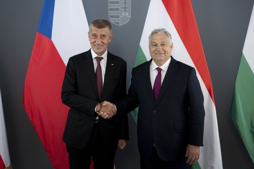 Andrej Babis és Orbán Viktor