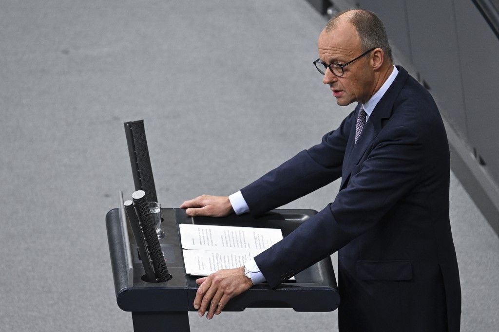 Friedrich Merz német kancellár a német szövetségi parlament alsóházában külpolitikai beszámolót tartott.