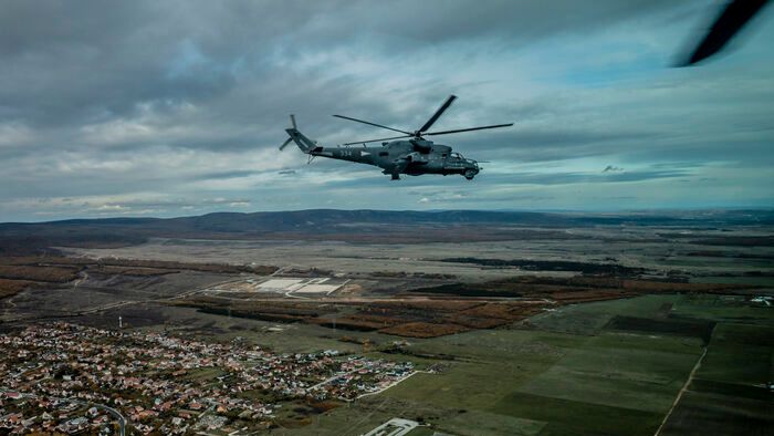 Mi-24 helikopteres lövészet Honvédség honvédelem