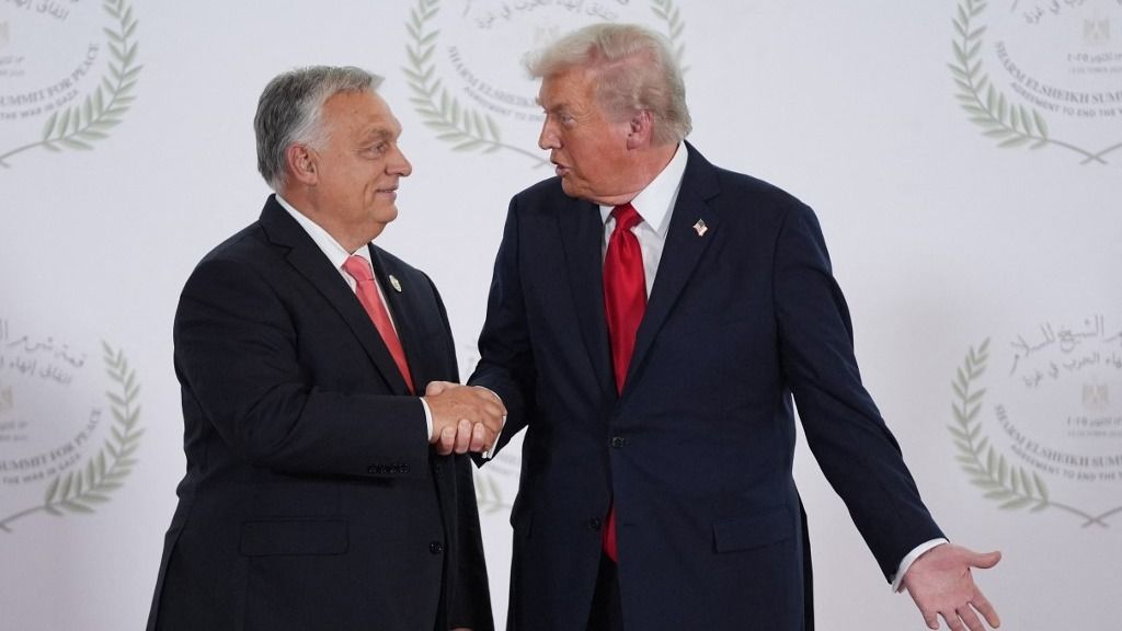 Trump és Orbán Viktor találkozója Egyiptomban