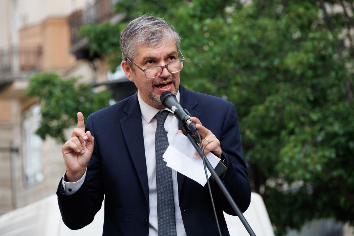 20250603 Budapest
Újra tüntettek a gyülekezési törvény módosításának visszavonásáért és a közéleti átláthatóságról szóló törvényjavaslat ellen.
fotó: Hatlaczki Balázs (HB)
MW
képen: Hadházy Ákos független országgyűlési képviselő