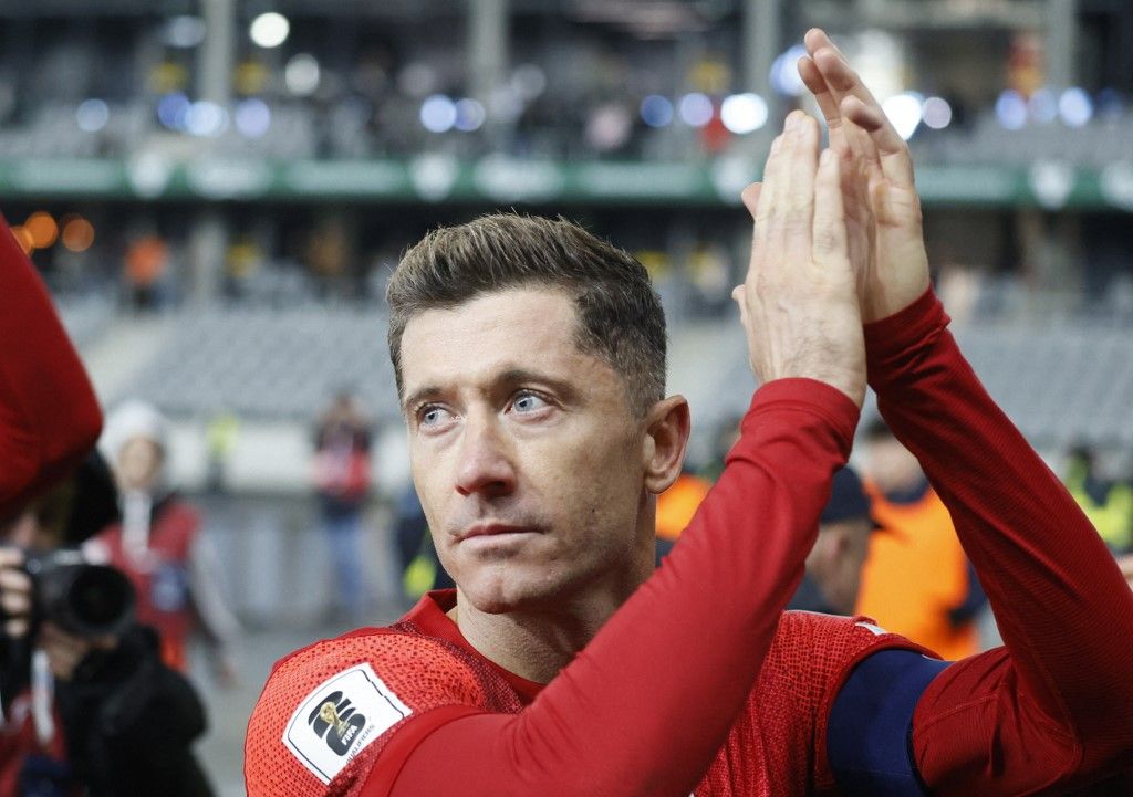 Robert Lewandowski öröme nem lehet teljes a lengyel válogatott sikeres vb-selejtezős szereplése után