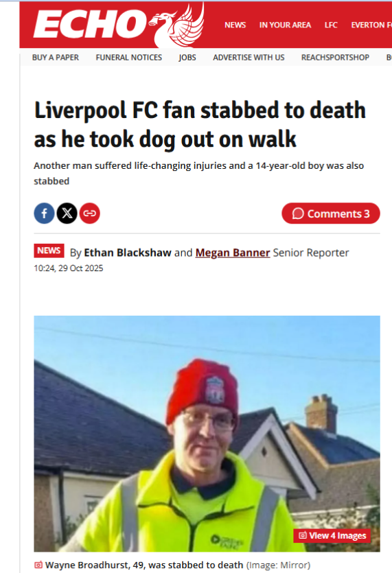 Az áldozat a Liverpool szurkolója volt