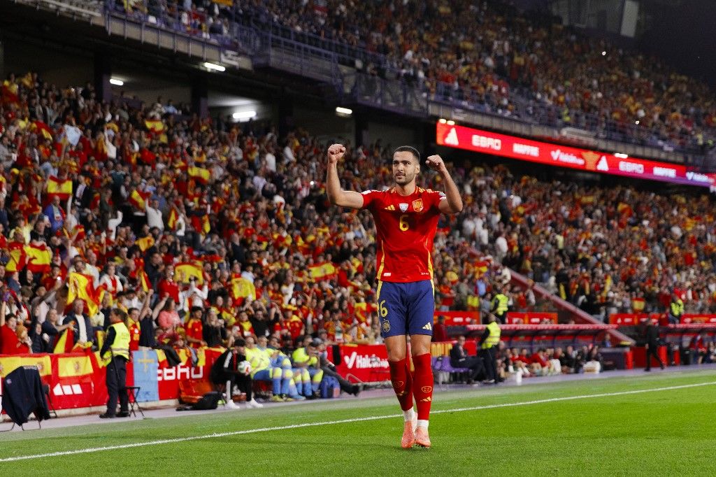 Mikel Merino kedd este két góllal vette ki a részét a spanyol válogatott sikeréből