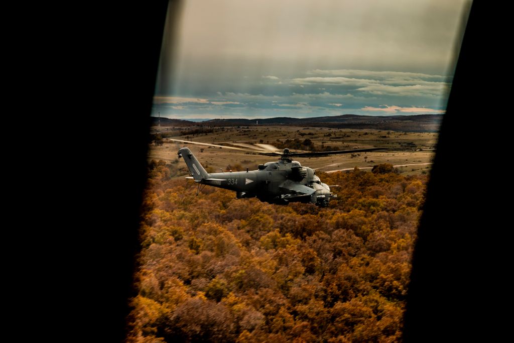 Mi-24 helikopteres lövészet Honvédség honvédelem