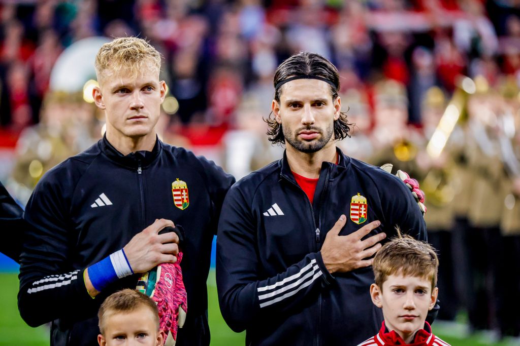 Magyarország - Örményország VB selejtező a Puskás Arénában, magyar válogatott mérkőzés,  Tóth Balázs kapus, Szoboszlai Dominik