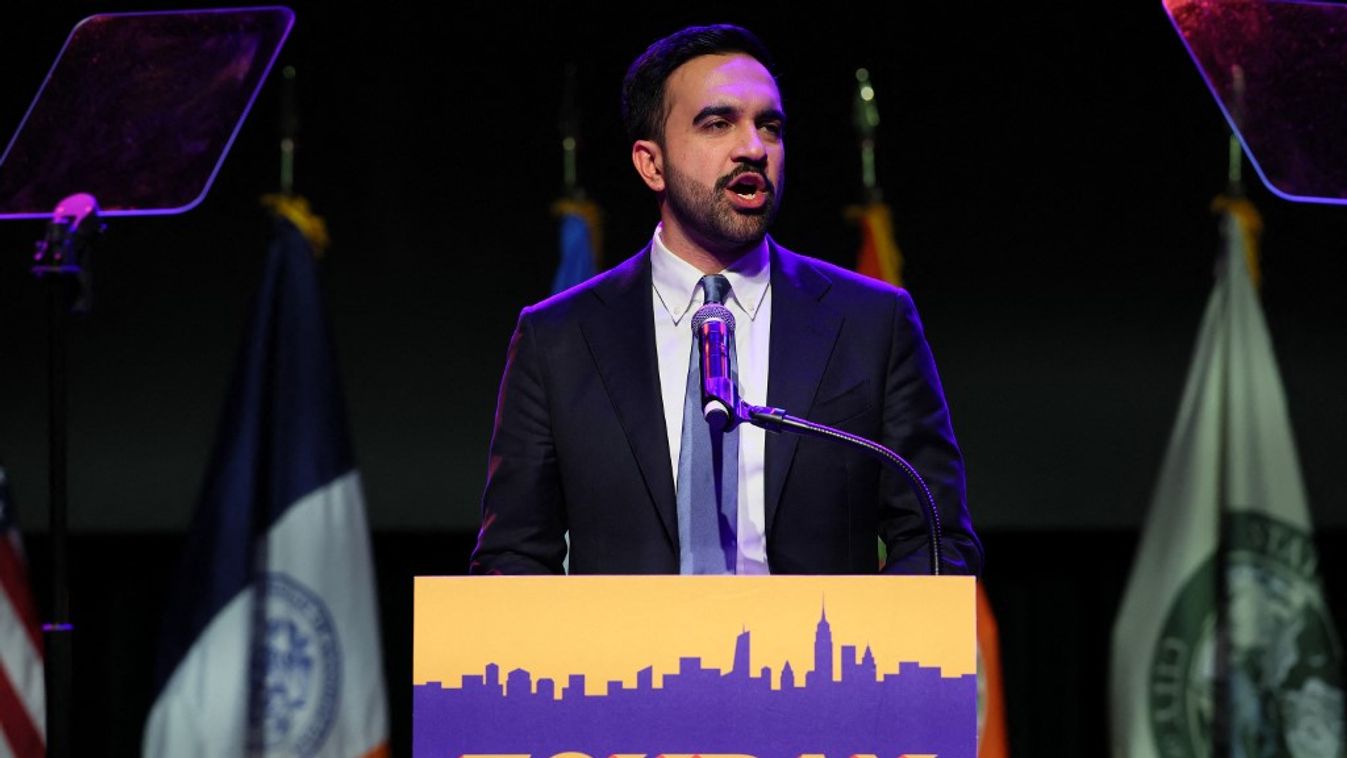 Zohran Mamdani, a New York-i polgármesteri posztra pályázó demokrata jelölt (Fotó: AFP)