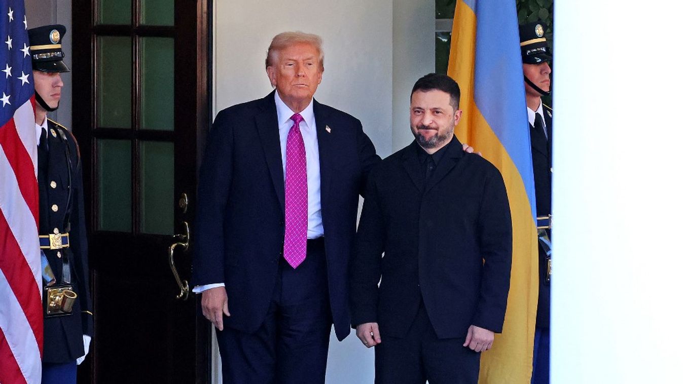 Donald Trump amerikai elnök és Volodimir Zelenszkij ukrán államfő (Fotó: AFP)