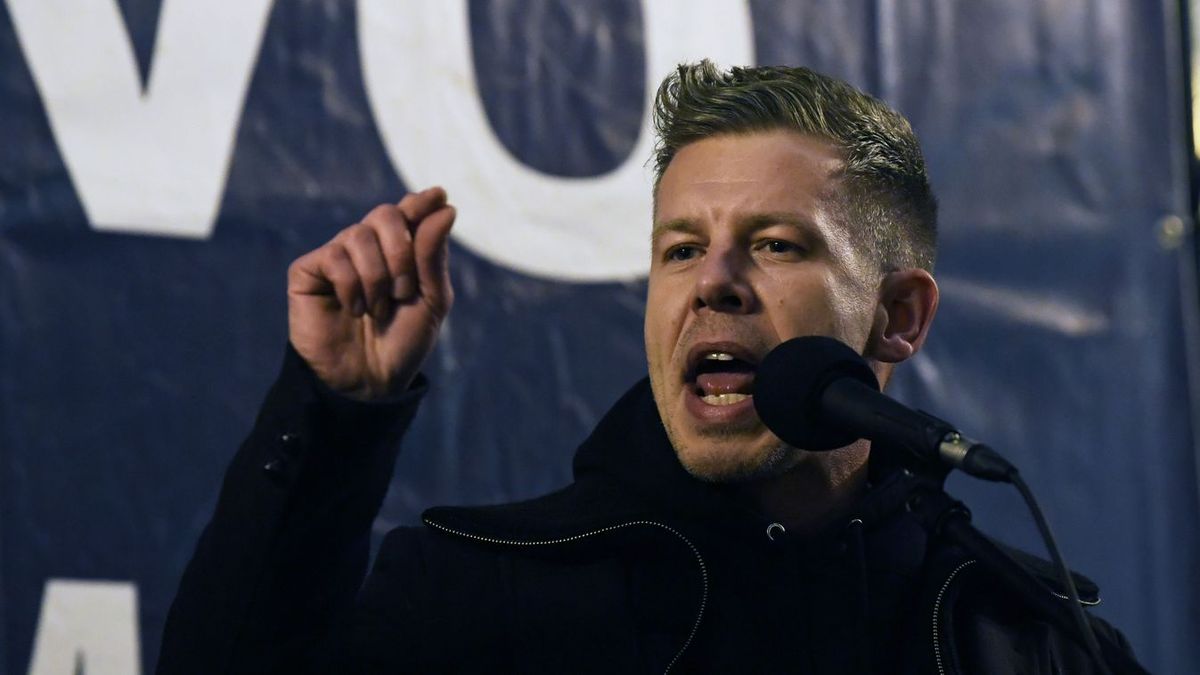 Magyar Péter országjárásain előszeretettel uszítja a baloldai közvéleményt Mészáro Lőrinc ellen (Fotó: Muzslay Péter)