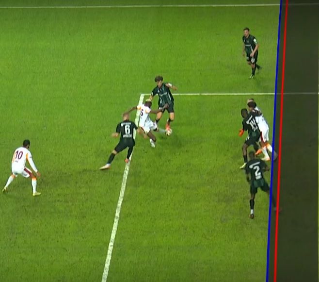 Sallai Roland csapata, a Galatasaray egyenlítő gólja, amit a videobíró elvett