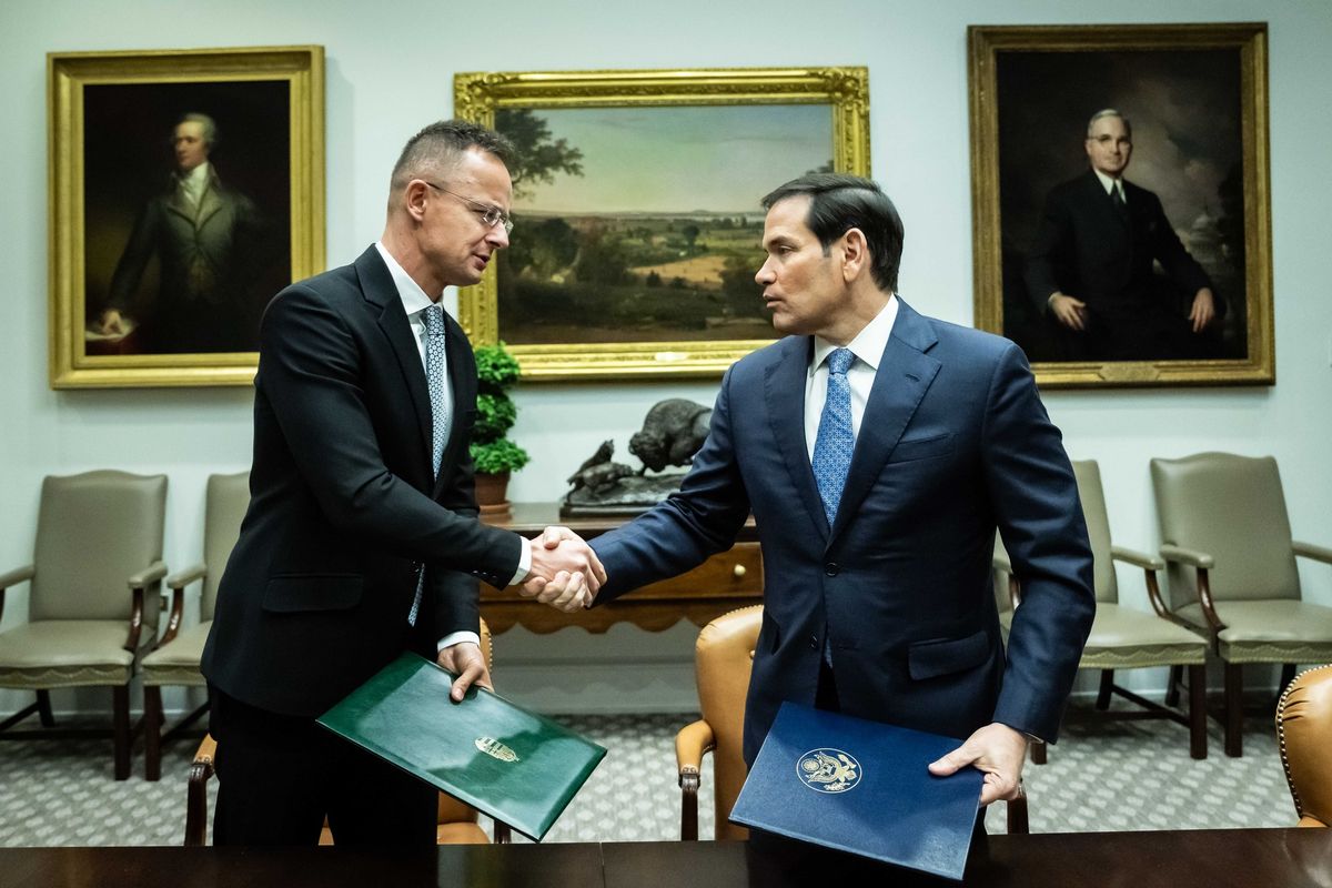 Szijjártó Péter és Marco Rubio Fotó: MTI