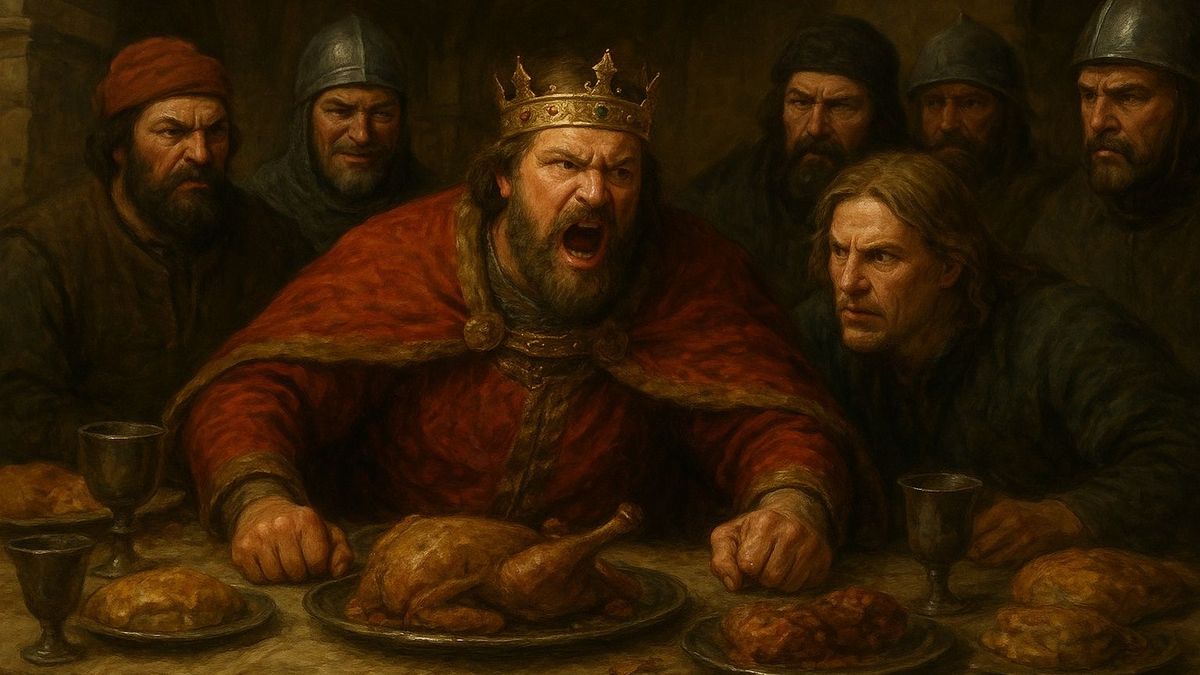 Orseolo Péter sajátjai között. olaszokkal és németekkel