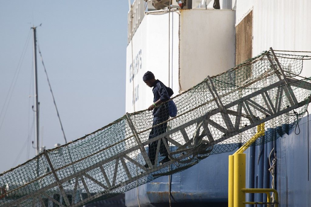 A migránsok miatt félelemben élnek az olaszok (Fotó: AFP)