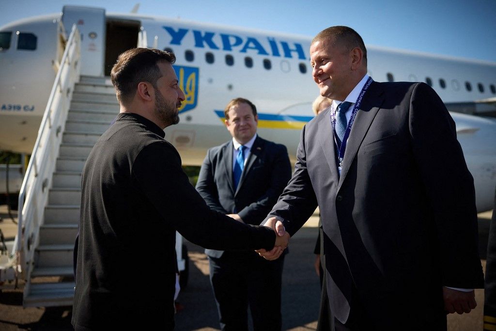 Zelenszkij lényegében száműzte Zaluzsnijt Fotó: HANDOUT / UKRAINIAN PRESIDENTIAL PRESS SER