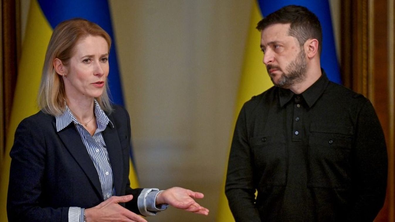 Kaja Kallas és Volodimir Zelenszkij