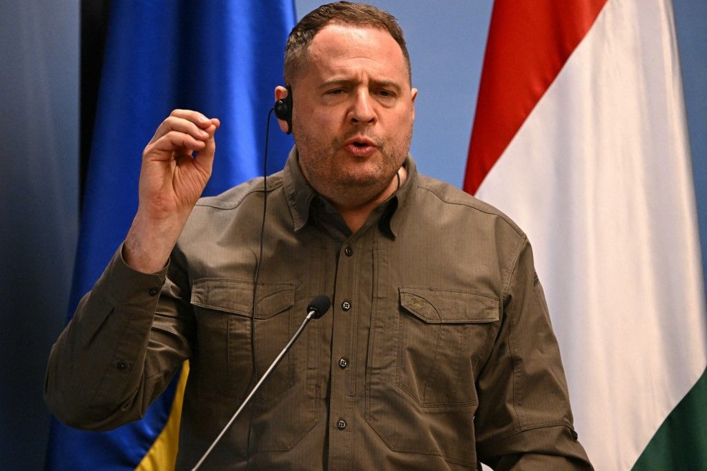 Andrij Jermak mára rendkívüli befolyással és kiterjedt hatalommal rendelkezik Ukrajnában (Fotó: ATTILA KISBENEDEK / AFP)