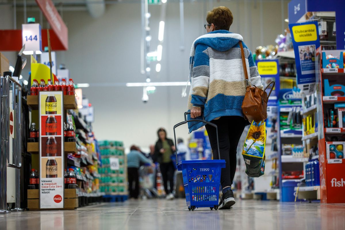 20240306 BudaörsTesco supermarketHúsvét bevásárlásHúsvéti el?készületFotó: Vémi Zoltán VZVilággazdaság VG A képen: bevásárlókosár, nagybevásárlás,