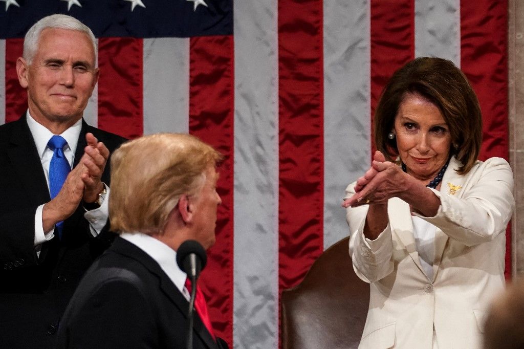 Nancy Pelosi és Donald Trump nem szívlelik egymást