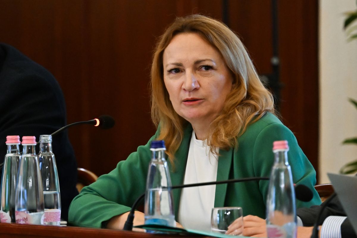 Budapest, 2025. szeptember 24.
Bujdosó Andrea, a Tisza Párt fővárosi frakcióvezetője felszólal a Fővárosi Közgyűlés ülésén a Városháza dísztermében 2025. szeptember 24-én.
MTI/Illyés Tibor