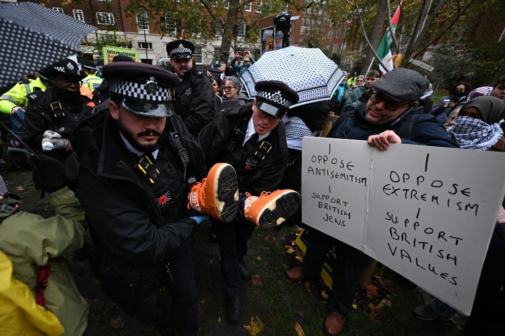 Londonban tüntettek az Izrael-ellenes szervezet támogatói 