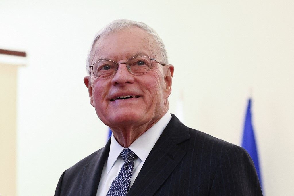 USA Envoy to Ukraine Keith Kellog during his meeting with Polish President President Andrzej Duda in Warsaw, Poland on February 18, 2025. (Photo by Jakub Porzycki/NurPhoto) (Photo by Jakub Porzycki / NurPhoto via AFP)