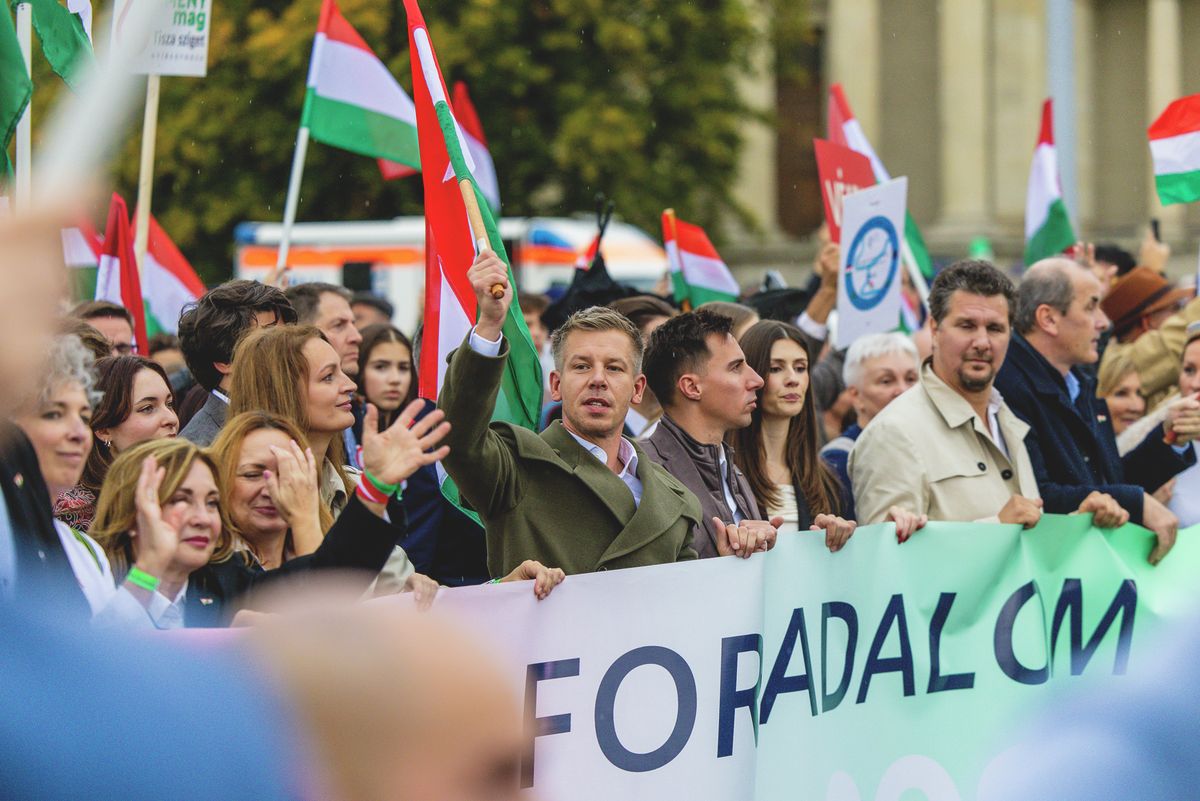 20251023 Budapest
Tisza párt Október 23 ünnepsége a Hősök terén.
Fotó: Csudai Sándor CSS
MW
képen: Magyar Péter a Tisza párt elnöke