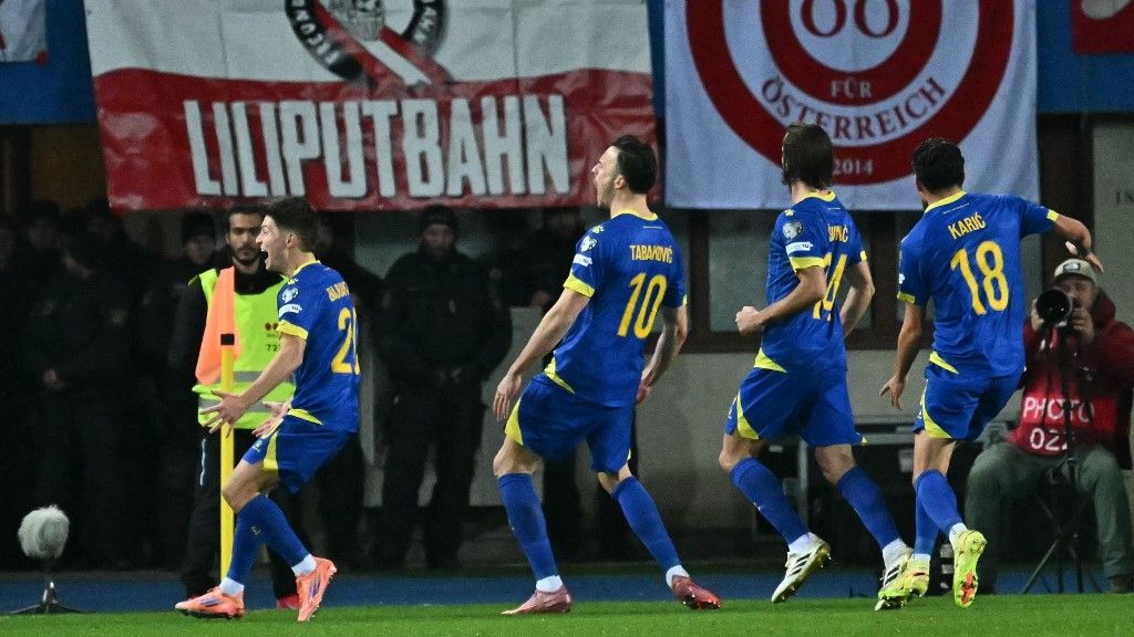 Az első félidőben bosnyák gólöröm sokkolta a bécsi vb-selejtező közönségét