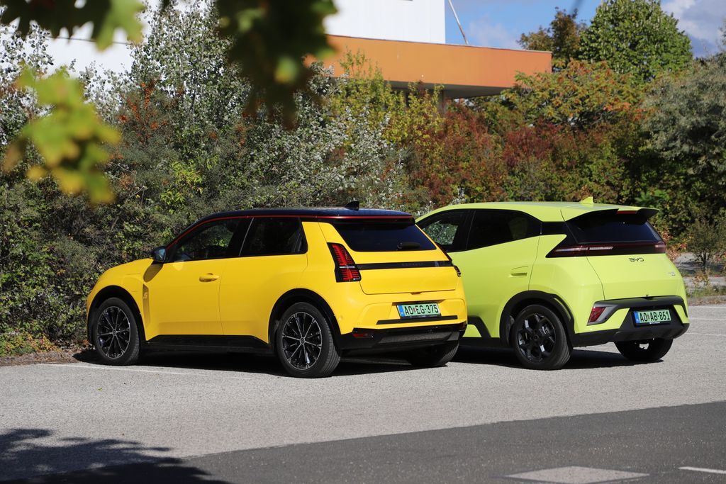 Renault 5 E-Tech és BYD Dolphin Surf összehasonlító teszt