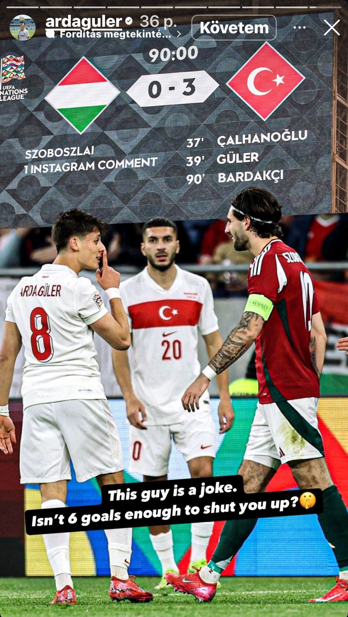 Arda Güler és Szoboszlai Dominik ma este újra találkozhat