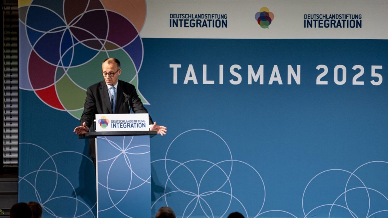 Merz beszéde alatt botrány tört ki (Fotó: AFP)