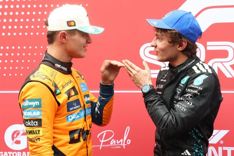 Lando Norris ugyan rajt-cél győzelmet aratott, de Kimi Antonelli alaposan megszorongatta a vb-éllovas britet