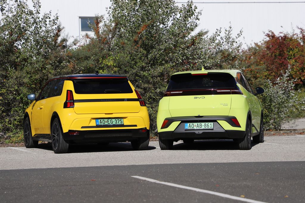 Renault 5 E-Tech és BYD Dolphin Surf összehasonlító teszt