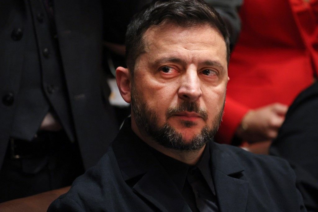 Volodimir Zelenszkij ukrán elnök (Fotó: AFP)