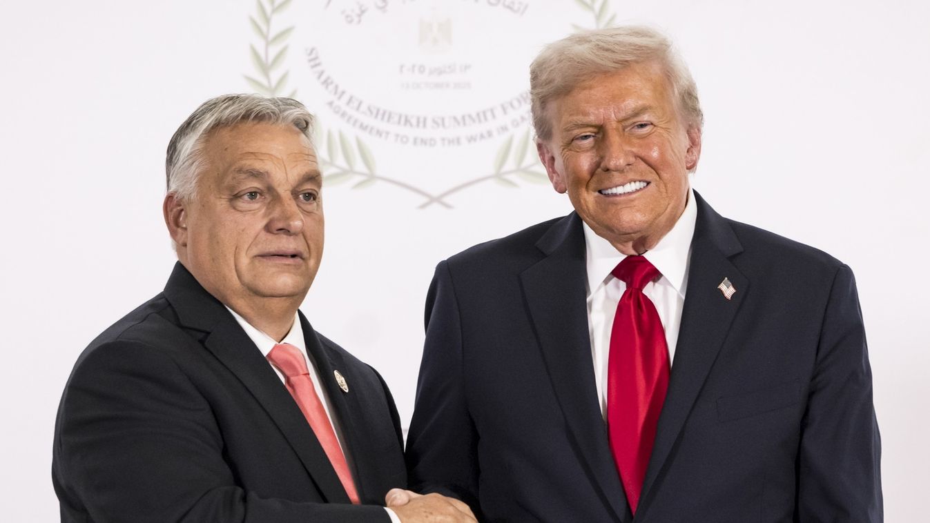 Orbán Viktor miniszterelnök és Donald Trump amerikai elnök