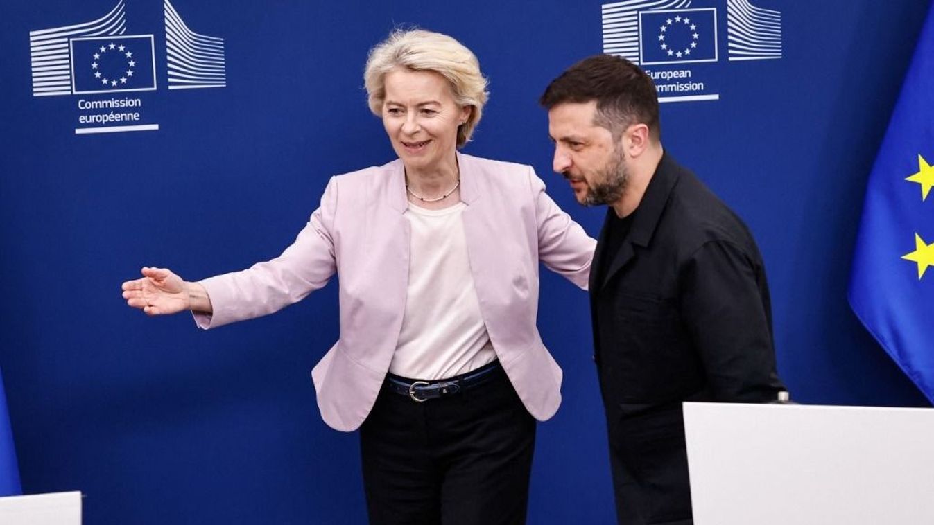 Ursula Von der Leyen és Volodimir Zelenszkij