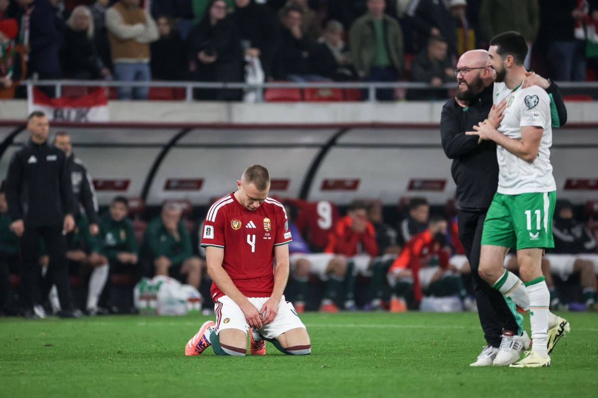 A magyar labdarúgó-válogatott és a képünkön látható Szalai Attila padlóra került az írek elleni, vasárnapi vereség után