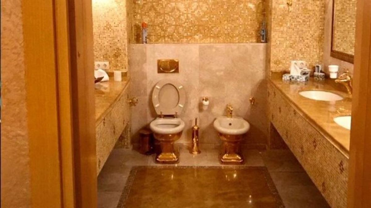 Túlcsordult az arany wc